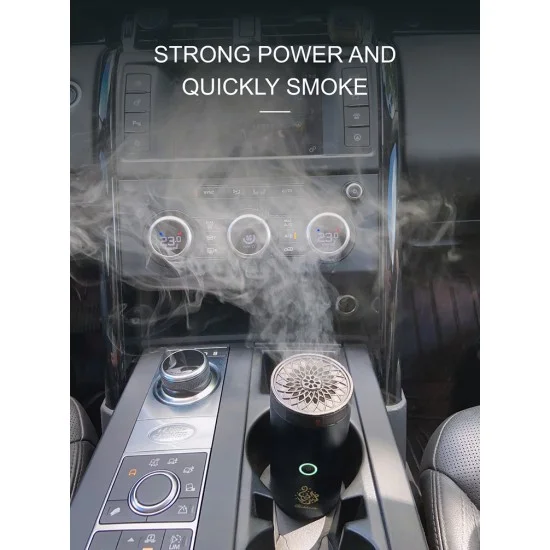 Bakhoor Rechargeable Electric Car Incense Burner - black